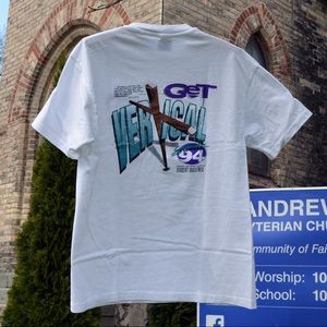 Vintage 1994 "Get Vertical" Jesus Tshirt USA